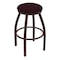 Holland Bar Stool Co 30" Swivel Bar Stool, Brnz Finish, Canter Bordeaux Seat X802 - alternate 1